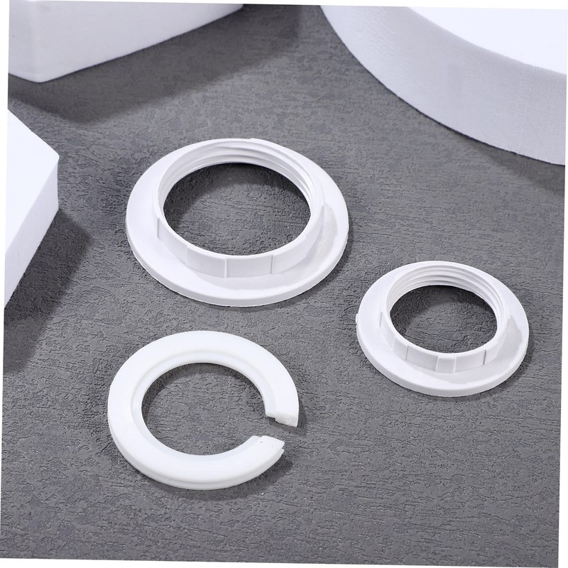 CAXUSD 15pcs Lampshade Reducer Ring Set E14 Lamp Shade Holder