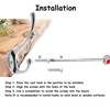 Beilala 10 Pack Chrome Double Coat Hooks for Wall Door