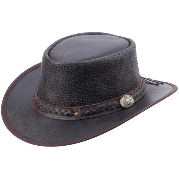Scippis Springbrook Air - Unisex Crushable Breathable Leather Hat with