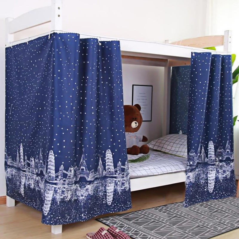 Mocarly Dorm Single Twin Bunk Bed Tents Drapes Dustproof Blackout