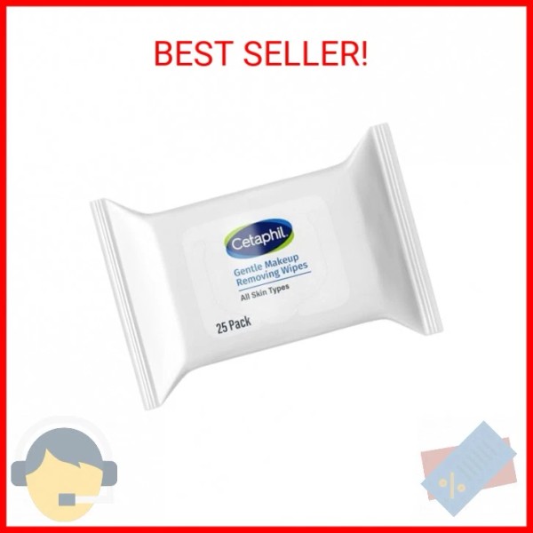 Cetaphil Gentle Makeup Removing Face Wipes, Daily Cleansing Facial Towelettes