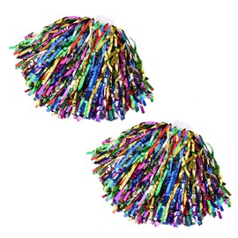 Cheerleader Pompons mit Griffen, 2 Stück Pompons Cheerleader Sportteams für Sportwettbewerb, Teamgeist