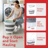 dbest products - Cesta Plegable para Ropa Sucia con Ruedas,