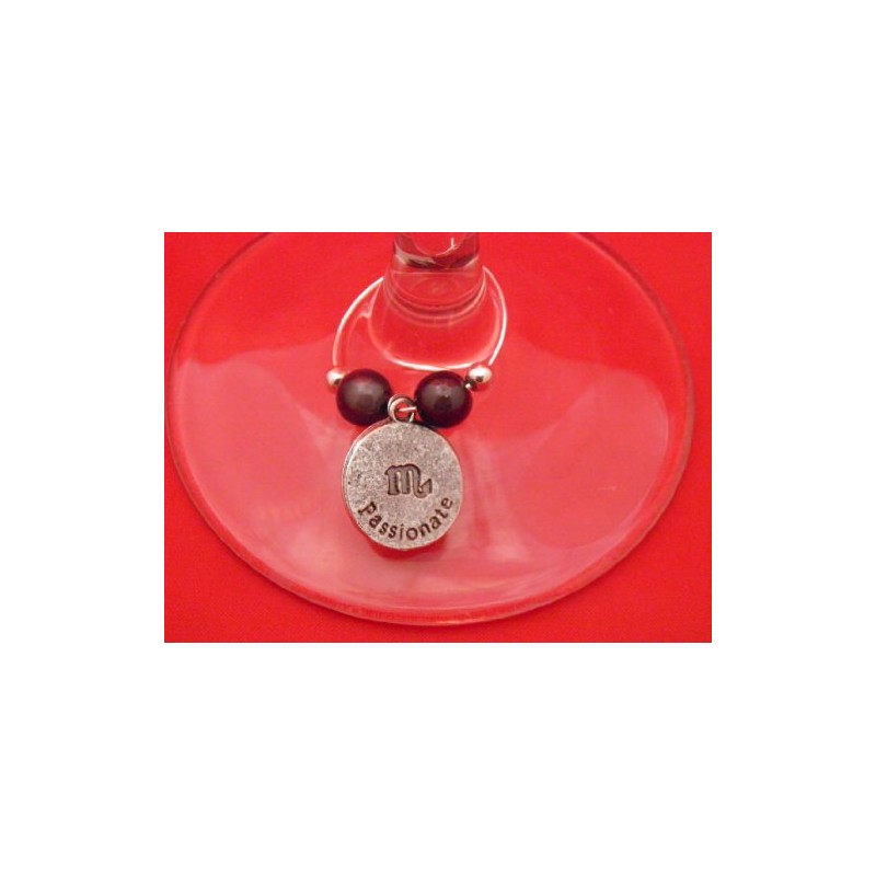 Libby's Market Place Scorpio Zodiac Star Sign Gifts Glass Charm
