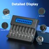18650 Battery Charger, 8-Bay Universal Charger for Flashlight Headlamp Battery