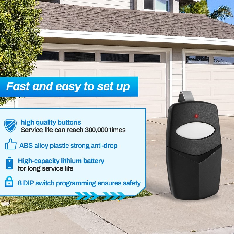 2 DTC for Linear Delta 3 Garage Door Remote 8