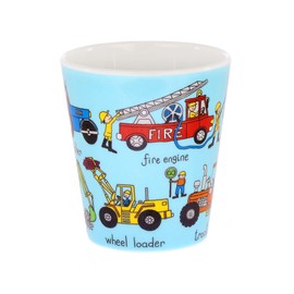 Tyrrell Katz Melamine Trucks Design Children’s Beaker · Illustrated Tractors, Diggers & Cranes · Super Durable Dishwasher Safe · Fun Designs