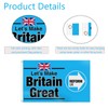 1PCS Reform Uk Flag,Reform Flag, Blue Background Vivid Big Letter