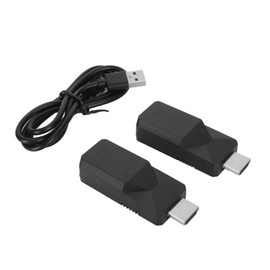 HD Extender 65.6 Yards Extension ABS Shell Plug and Play Portable HD Ethernet Extender for Monitoring Computer