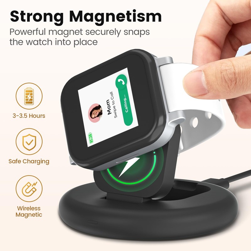 sylacor Charging Stand Compatible with Gabb Watch 3e/3, Portable &