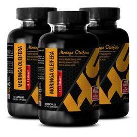 Dietary Supplement brain focus - MORINGA OLIEFERA Leaf 1200mg - liver detox - 3 Bottles