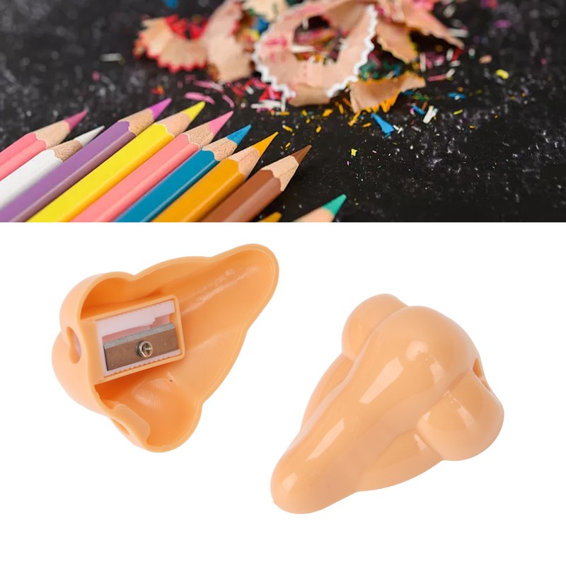 15pcs Nose Shape Pencil Sharpeners for Student Cartoon Plastic Pencil