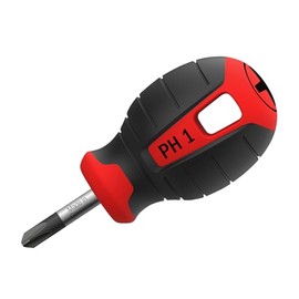 Hultafors Stubby Phillips Screwdriver PH1 x 25mm with high-Quality Hardened Steel Blade and Durable ppc Plastic Handle