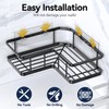 YASONIC Shower Caddy Corner, 3-Pack Adhesive Rustproof Stainless Steel Shower