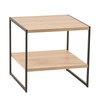ClosetMaid 1310 Tier Square Wood Side Table with Storage Shelf,