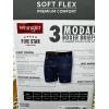WRANGLER SOFT FLEX 3 MODAL BOXER BRIEFS, XL, CHARCOAL, OLIVE