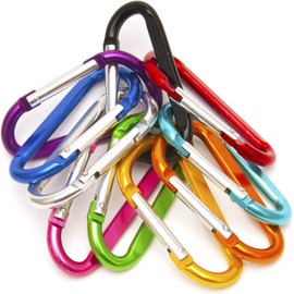 10 Pieces D-ring Carabiners,D-ring Aluminum Alloy Climber Lock Ring Key Ring Lock Ring Buckle,D-Shaped Carabiner Key Chain D-Ring Carabiner Clip Hook for Camping Hiking.