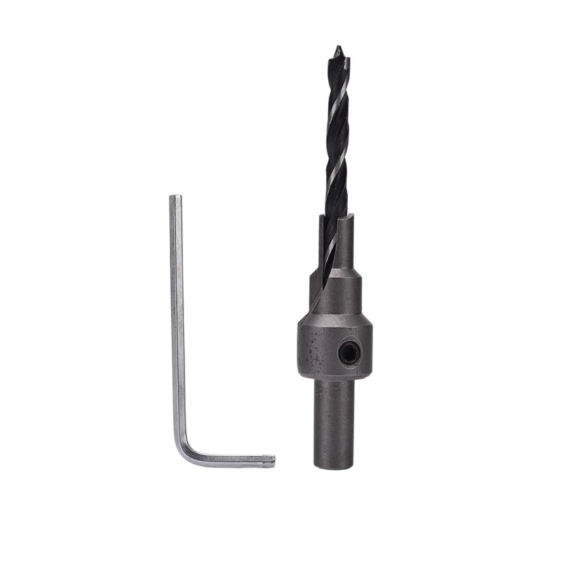 Adjustable Countersink Drill Bit, Wood Countersink for Confirmat Screw Two-Piece