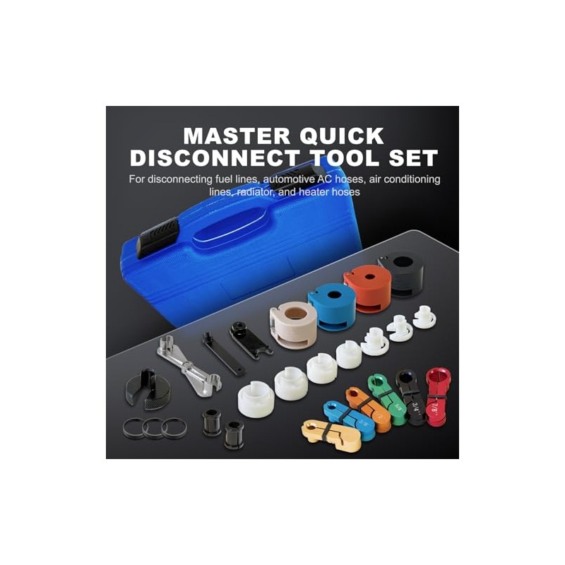 22-Piece Quick Disconnect Tool Set for Fuel and AC Lines