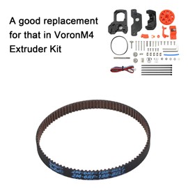 FYSETC Vorn 2.4 Motion Part 4PCS 188mm 2GT Closed Loop Timing Belt 6mm Width 2mm Pitch Rubber Synchronous Reinforced Belt with Anti-Slip for Vorn M4 Extruder 3D Printer Accessories