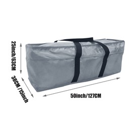 Yolaka Garden Cushion Storage Bag 127 x 38 x 63cm with Waterproof Zipper Grey