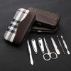 Premium Wallet-Type 7-Piece Nail Care Kit Stone 5ea