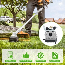 6696550 Carburetor for Tanaka TCG-22EAB TCG-22EAS Grass Trimmer Brush Cutter, Carburetor for Hitachi Metabo HPT CG22EADSLP CG22EABSLP CG22EAB CG22EAS Trimmer, with air filter