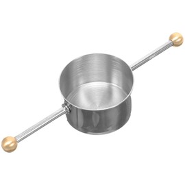 UPKOCH Stainless Steel Double Measuring Jigger with Handle, 1.05oz Bartending Tool Measure Cup for Cocktails, Shot Glass, Whiskey, and Drink Mixing, Silver