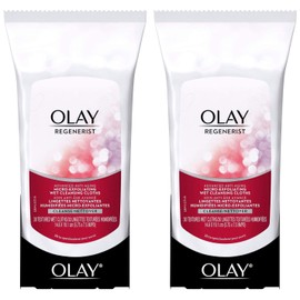 OLAY Regenerist Advanced Anti-Aging Micro-Exfoliating Cleansing Cloths 30 Each (Pack of 2)