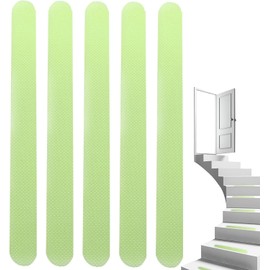 Rosojodg 5Pcs Glow In The Dark Tape,Step Grip Tape For Stairs Glow In The Dark | Grip Tape For Floor, Indoor And Outdoor Use Safety Warning Tapes