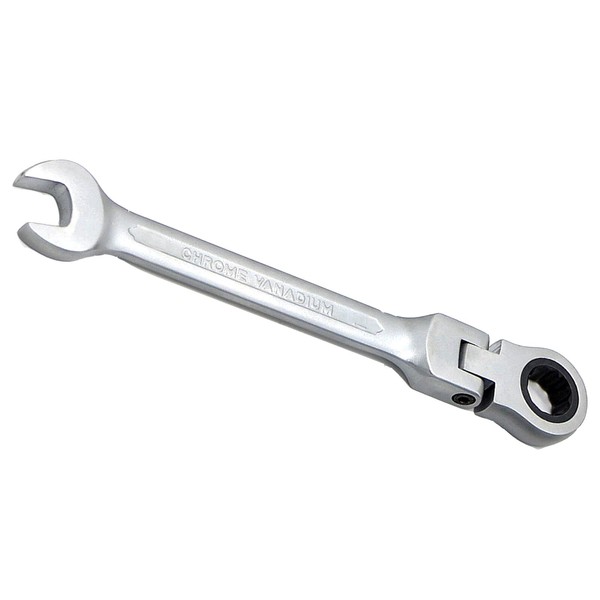 Fxionicon 15 mm Matte Ratchet Spanner, Flexible Head Ratcheting Combination