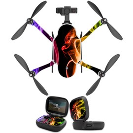 MightySkins Skin Compatible with GoPro Karma Drone Headphones wrap Cover Sticker Skins Bright Smoke