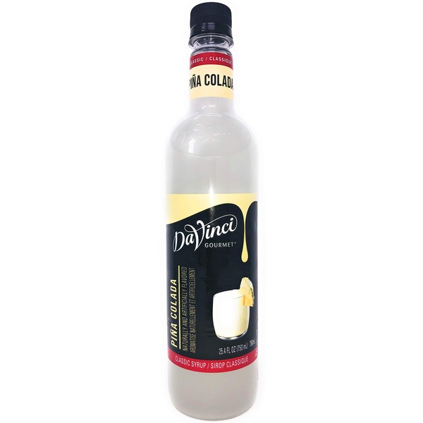 DaVinci Gourmet Classic Pina Colada Syrup, 25.4 Fluid Ounce (Pack of 1)