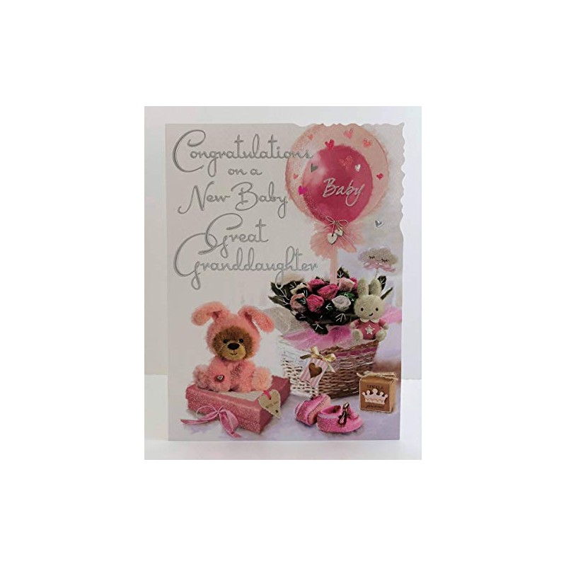 Jonny Javelin Congratulations On A New Baby Great Granddaughter Card