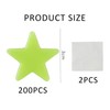 200 Pieces of Fluorescent Stars, Luminous Stickers in The Dark,