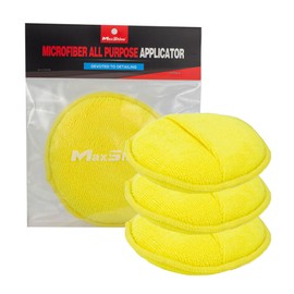 Maxshine Microfiber Finger Hold All Purpose Applicator – Ultra-Soft, Comfortable Finger Pocket for Easy Use, Diameter 5.4 inch