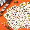 Pack of 12 Stickers for Children, Digger Stickers, Car Stickers,