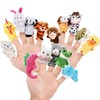 Pack of 15 Animal Finger Puppets 4 Themed from Zoo,
