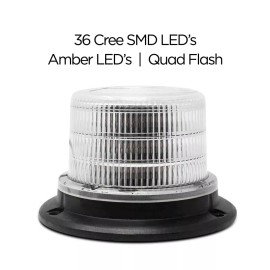 ProLED Pro LED 2472A Screw Mount 36 LED Quad Flash Amber Warning Light Beacon