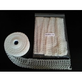 10 m Calibre 16 Roasting/Rolled Roast Netting/Smoke Net with a diameter of approx. 125 mm Spout