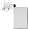 Flat Drink Cold Water Bottle, Reusable Slim A6 Bottle, Portable