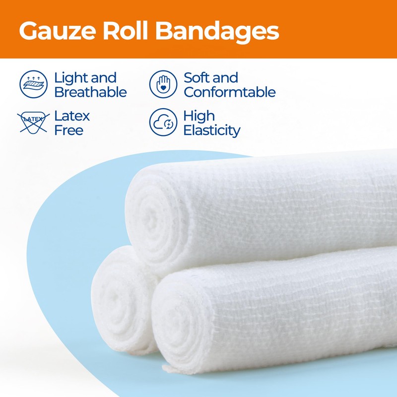 K Kingstar K Kingstar 36 Pack Gauze Roll Bandages, Conforming
