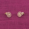 trendor 15942 Women's Earrings Flower of Life 925 Silver Gold-Plated