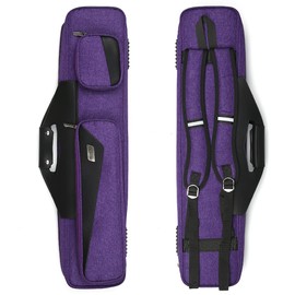 MangoRun Pool Cue Case 4x4 with Backpack Straps Carrying Case for 4 Pool Cues