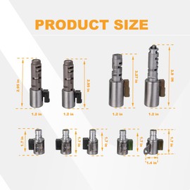 A960E A760 A761E AB60F CN AB60E 6-Speed Transmission Solenoid Set Kit Compatible with Lexus/Toyota-9PCS
