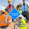 Rhino Hit Reflective Safety Vest for Men Women with 5