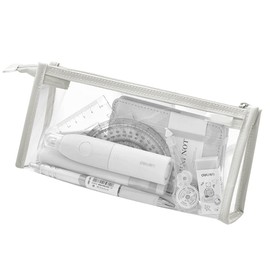 Formemory Pencil Case, Simple, Pen Case, Stylish, Large Capacity, Cute Standing Stationery, Includes Sticky Notes, Popular for Boys and Girls, Elementary School, Middle School Students, High School