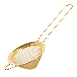 Matcha Sieve & Loose Tea Strainer | Metal Fine Mesh Stainless Steel | Mini Icing Sugar Sieve | Tea Filter | Small Matcha Sifter in Gold