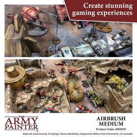 The Army Painter Airbrush Medium, 100ml Dropper Bottle Acrylic Paint Medium, Airbrush Thinner, Flow Improver, for Airbrushing and Painting Wargaming Miniatures, Perfect for Tabletop Boardgames