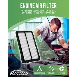Forccord Forccord Cabin Air Filter and Engine Air Filter Fit for MDX 2016-2020, Passport 2019-2022, PILOT 2016-2022, Ridgeline 06-14/17-24 Activated Carbon Cabin Filter Replacement CF10134 CA12061 Accessories